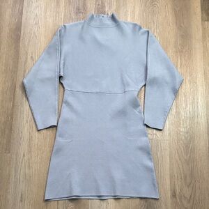 Elegant Long Sleeve Dusty BlueDress
